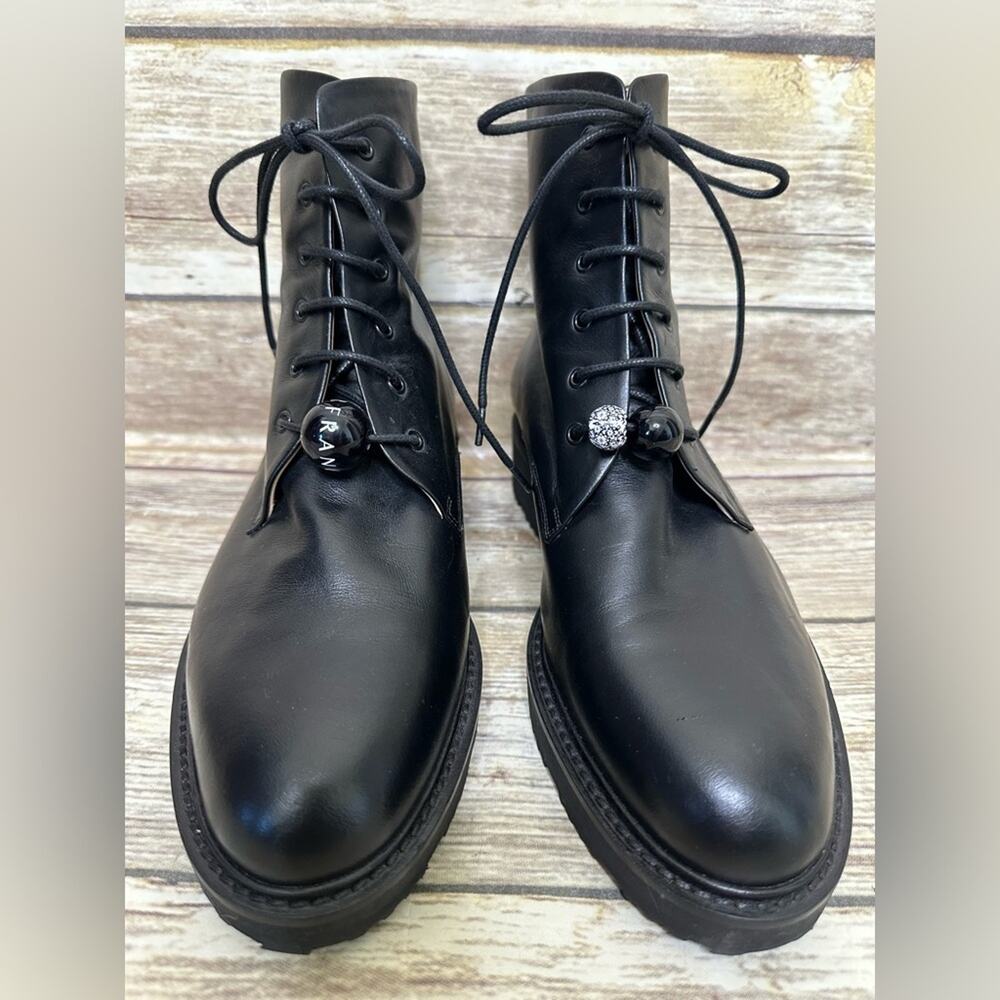 Dear Frances Park boots 7.5 black lace up like new